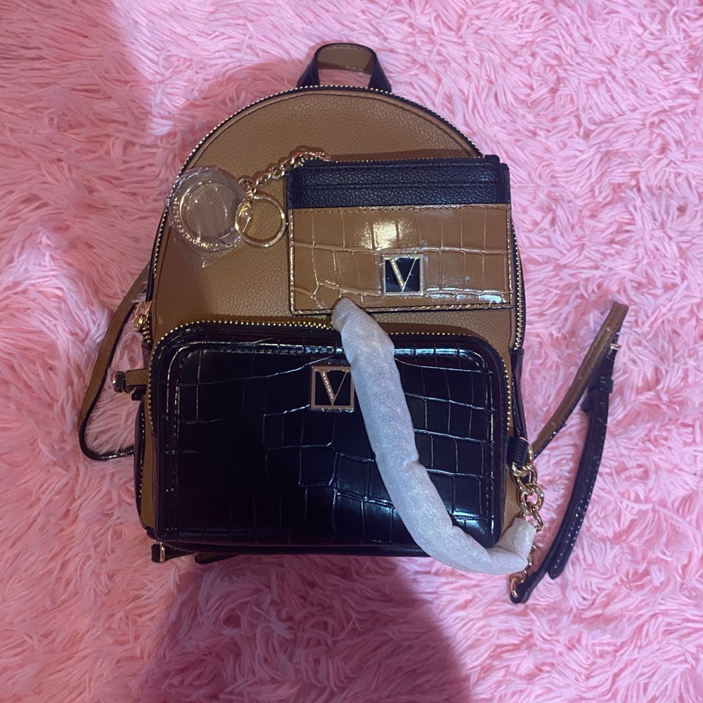 Victoria’s secret backpack and wallet